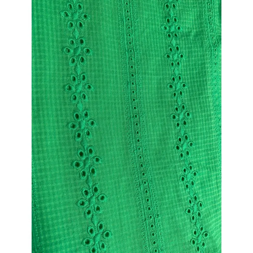 Lane Bryant NWT Green Embroidered Eyelet Blouse-Size 22 - Picture 10 of 10